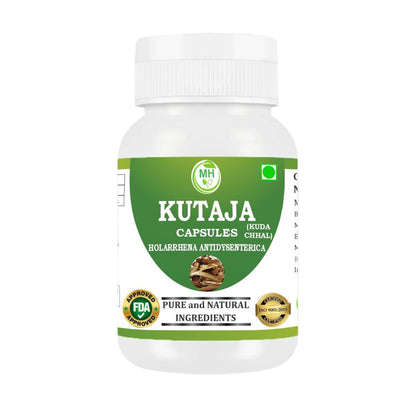 Morsan Healthcare KUTAJA Capsules – 60 Veg Capsules | Holarrhena Antidysenterica Extract | Natural Herbal Supplement | Ayurvedic Wellness Support | Pack of 4