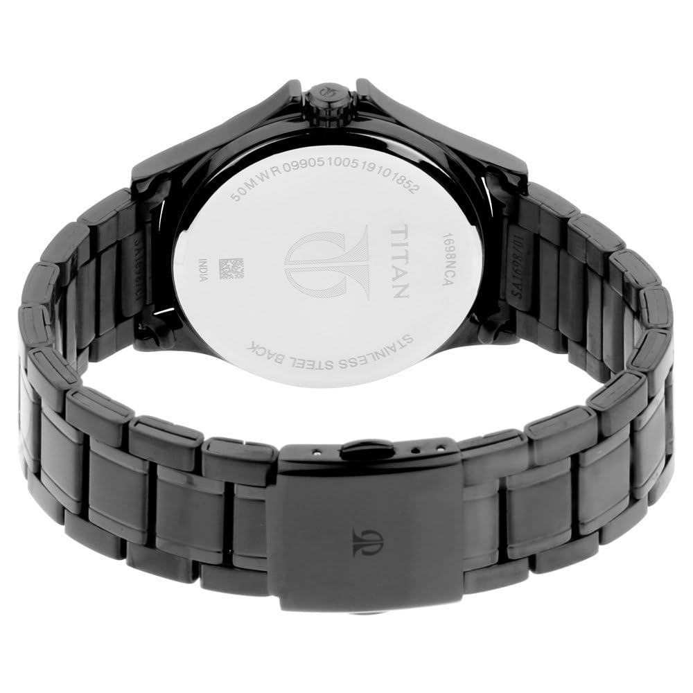 Titan All Black Analog Black Dial Men's Watch NM1698NM01/NN1698NM01/NP1698NM01
