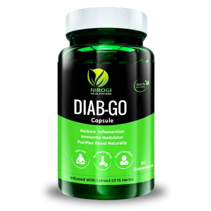 NIROGI HEALTH CARE - Diab Go Capsules – Ayurvedic Diabetes Care Supplement