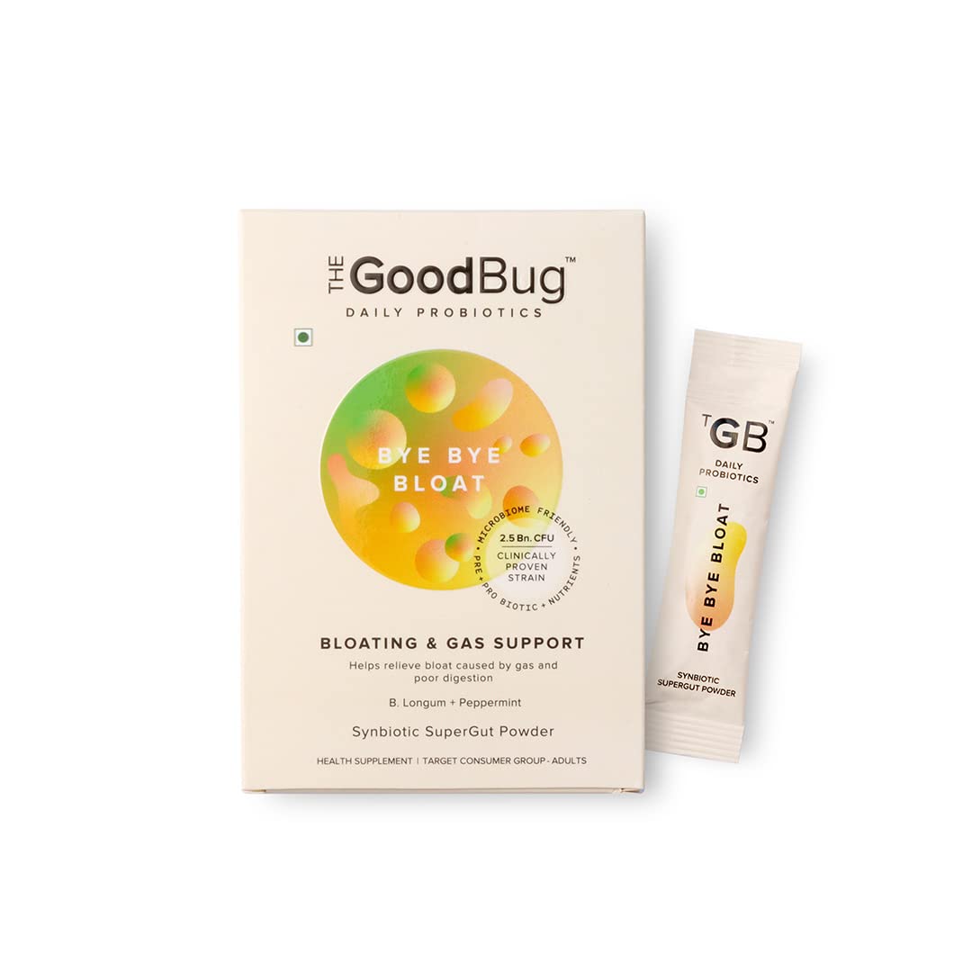 The Good Bug Bye Bye Bloat Supergut Powder For Gut Health & Strong Digestion | P