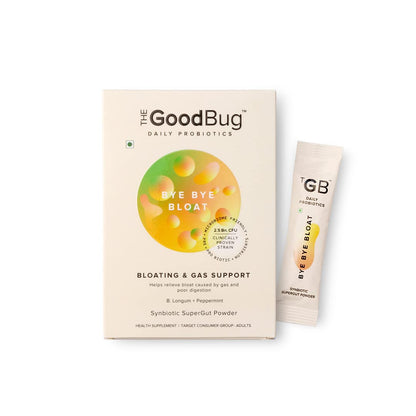 The Good Bug Bye Bye Bloat Supergut Powder For Gut Health & Strong Digestion | P