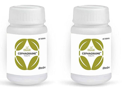 Charak Pharma Cephagraine Tablet Twin Pack for Relief in Sinusitis and Migraine