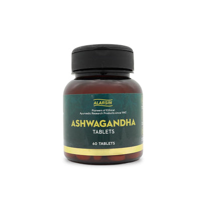 Alarsin Ashwagandha Tablets (60) | Herbal Supplement, Energy Boosting, Stress Relief, Adult Unisex Use