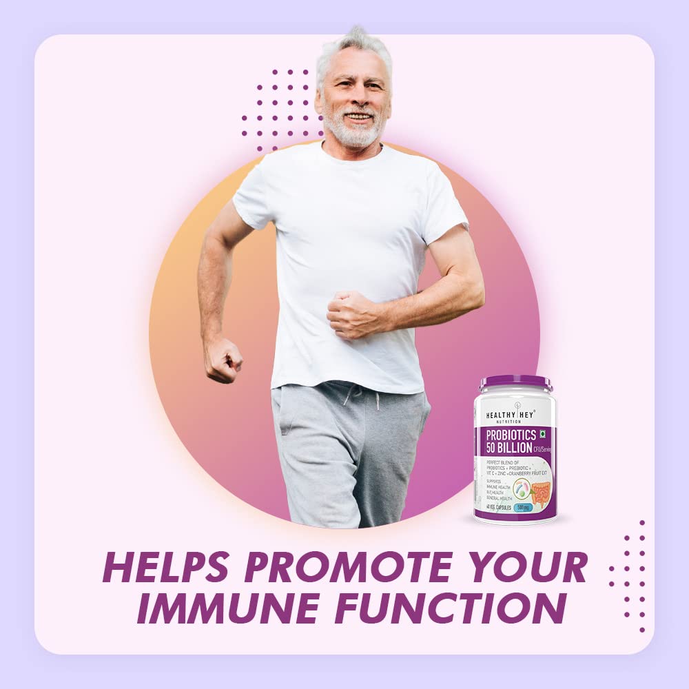 HealthyHey Nutrition Probiotics 50 Billion CFU Multi- Strains, 60 Veg.- image 6