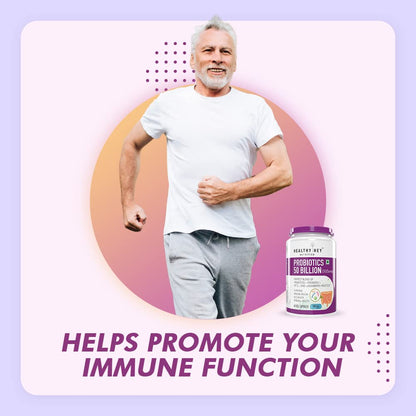 HealthyHey Nutrition Probiotics 50 Billion CFU Multi- Strains, 60 Veg.- image 6
