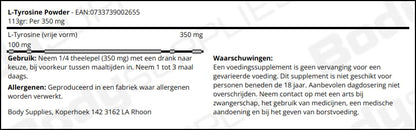 Now Foods L-Tyrosine Powder 4 oz- image 3