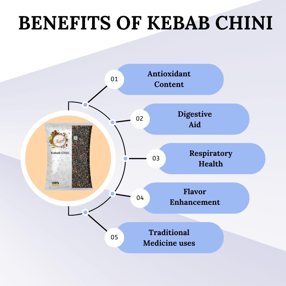 Chounk Kabab Chini Natural Fresh & Pure | Kabab Chini | Shital Chini | Tailed Pepper | Vegan | Gluten Free kabab chini 50gm