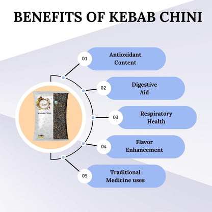 Chounk Kabab Chini Natural Fresh & Pure | Kabab Chini | Shital Chini | Tailed Pepper | Vegan | Gluten Free kabab chini 50gm