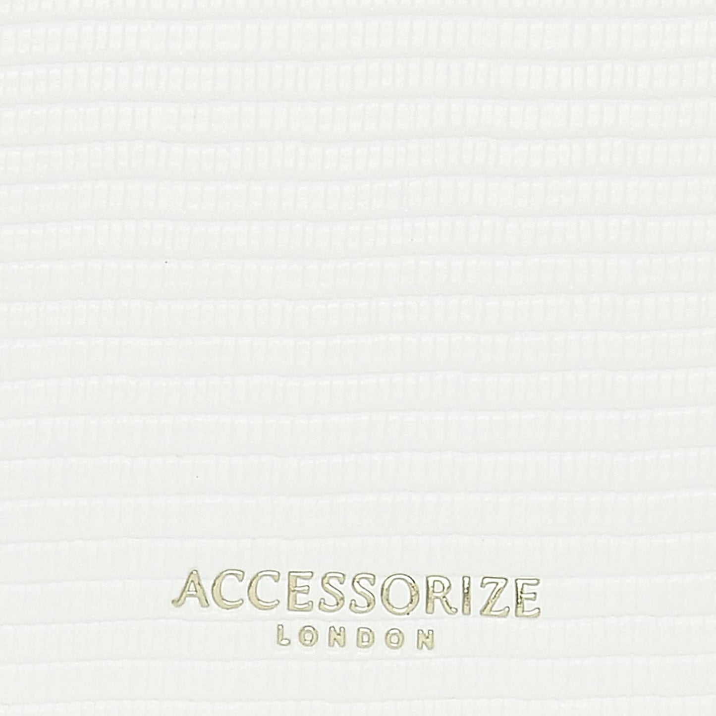 Accessorize London Women's Faux Leather Woven Chain White Evie Sling Bag