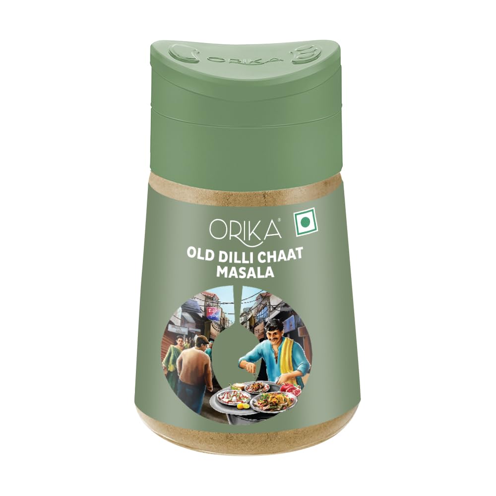Orika Old Dilli Chat Masala - Premium Spice Blend, 100% Pure and Natural, Perfect for Flavoring Indian Snacks and Dishes, 80g