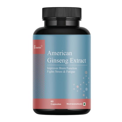 Biovencer American Ginseng Extract – 400mg | Enhancing Cognitive Function | Supports Immune Function | Supports Cardiovascular Health |Pack of 60 Capsules