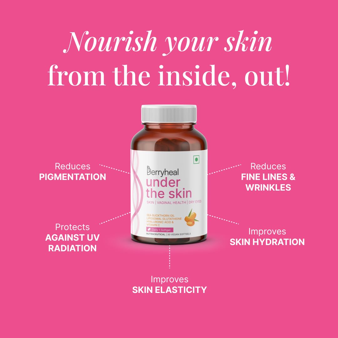 Berryheal Under The Skin | Sea Buckthorn Oil, L-Glutathione, Hyaluronic- image 7