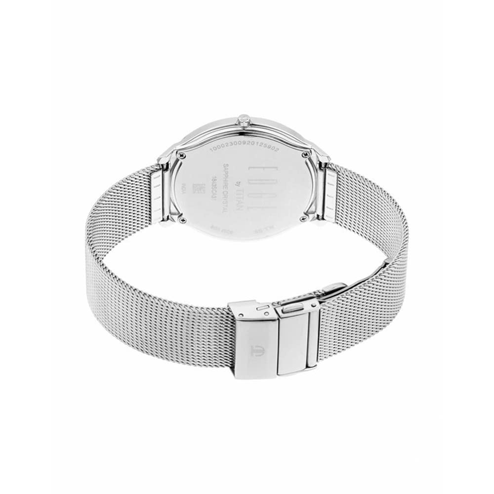Titan Edge Minimals Grey Dial Analog Stainless Steel Strap Watch for Me- image 3
