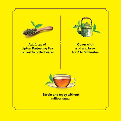 Lipton Darjeeling Long Leaf Loose Tea 500 g Pack|| 100% pure and authentic Darjeeling Long Leaf Black Tea