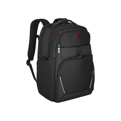 WENGER Meteor 17" Laptop Backpack, Black, 30 Litres, Swiss Designed, 653188