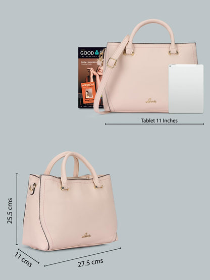 Lavie Omnia Medium Satchel Women's Handbag, Pink