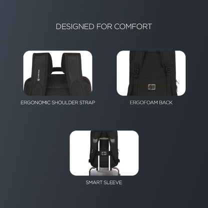 CARLTON Laptop Backpack 26L With Organized Interiors, RFID Protected Po- image 4