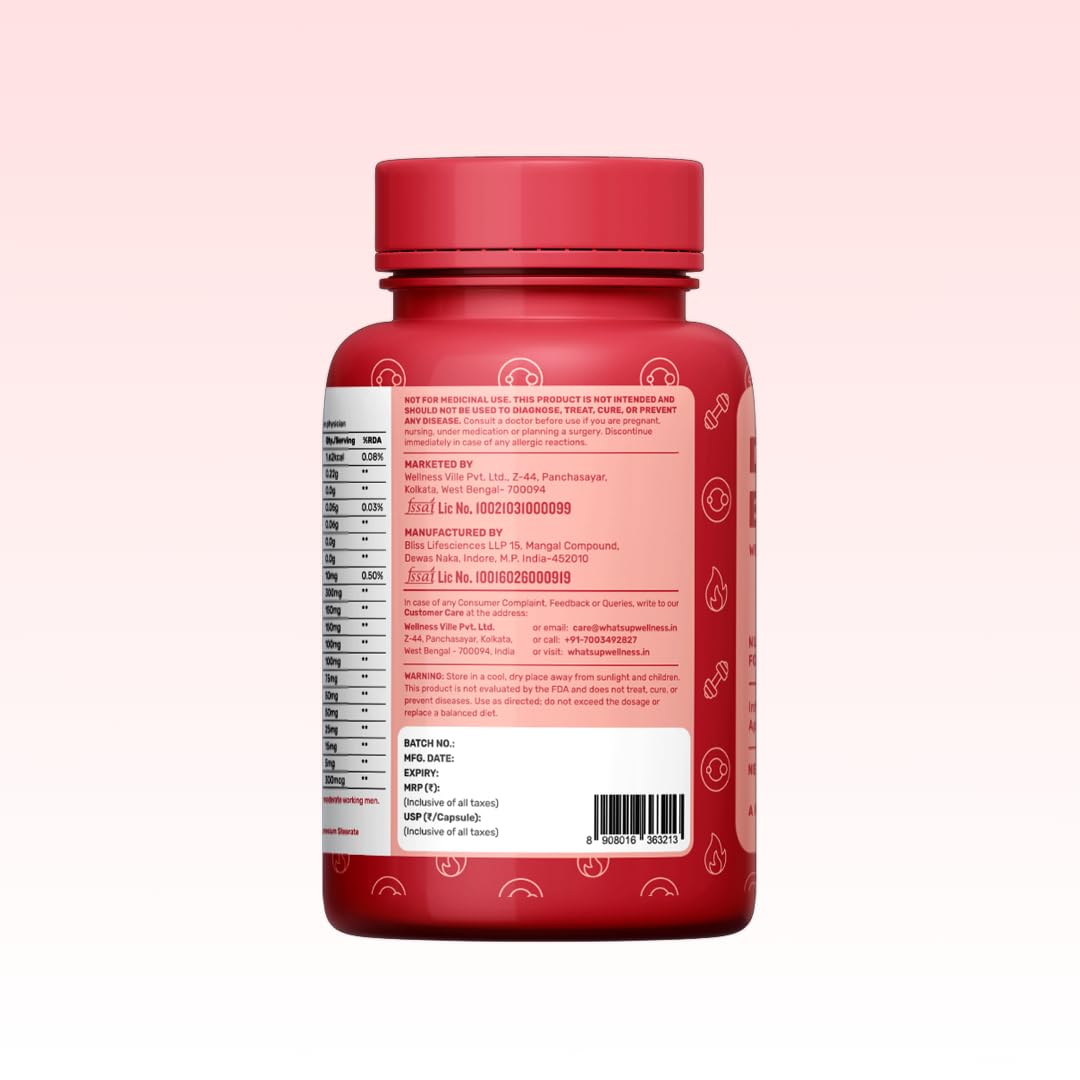 What's Up Wellness Daily Burner Capsules with CarbBliss® & ACV For Wome- image 2