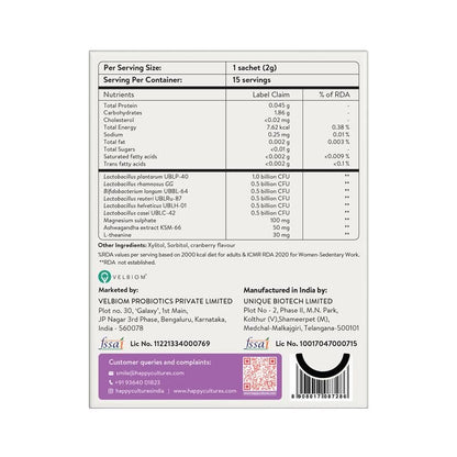Happy Cultures Stress Who - Ashwagandha KSM66, Magnesium & L-Theanine,- image 9