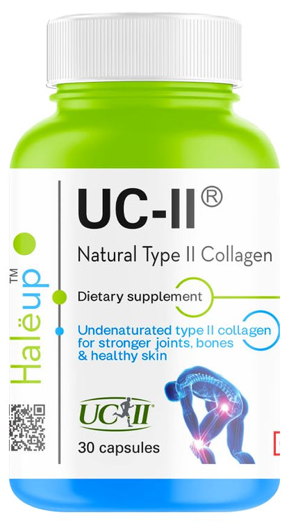 UC-II® Interhealth Inc USA, Undenatured Natural Type II Collagen, 40mg, Clinically Researched for Joint Health || Strength || Flexibility || Mobility, 30 Capsules