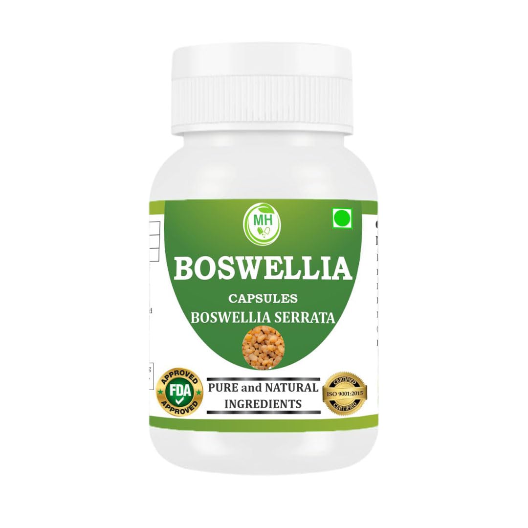 Boswellia 500mg – 60 Vegan Capsules, Non-GMO, Gluten-Free