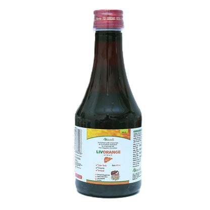 BALRAJ HEALTHCARE Livorange Ayurvedic Liver and Antigastric Syrup with Essential Herbs (200ml)