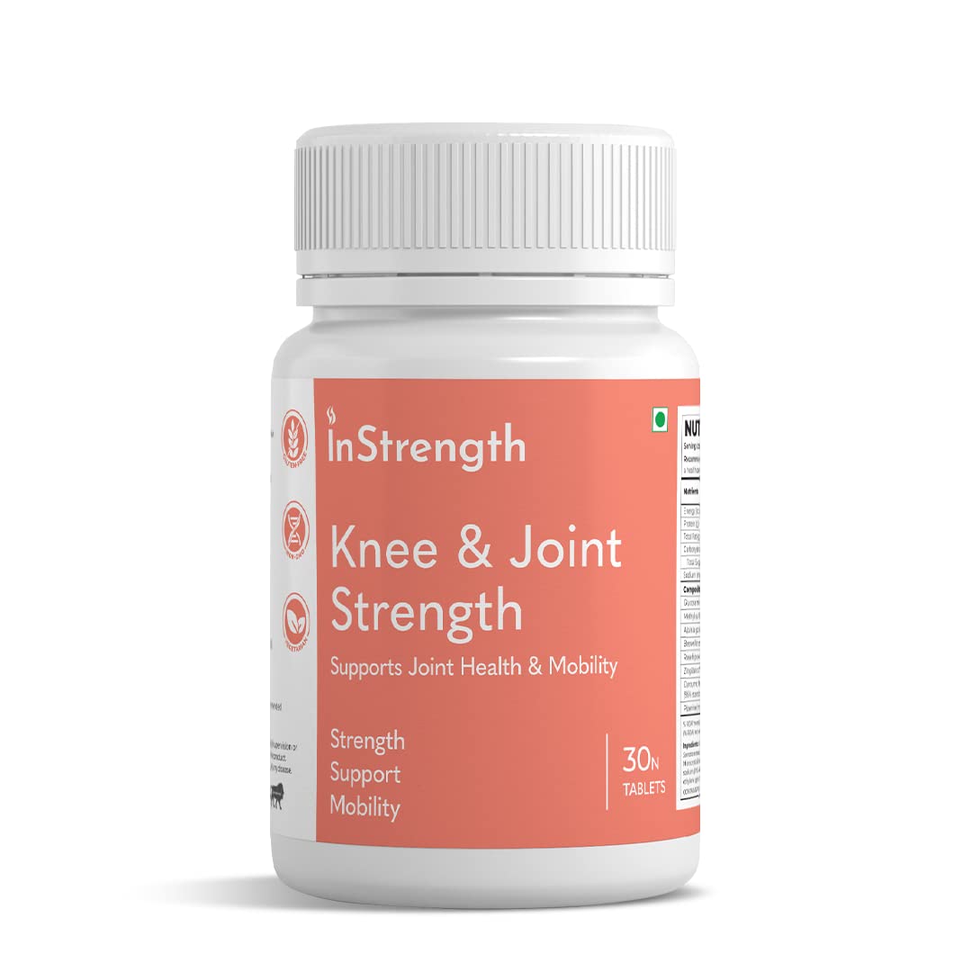 INSTRENGTH -KNEE & JOINT (INDIA'S NO.1 SUPPLEMENT) SUPPORT KNEE & JOINT PAIN CARE,IMPROVE STRENGTH,MOBILITY,STRONG,PREVENT JOINT DAMAGE - (VEG) - 10% OFFER