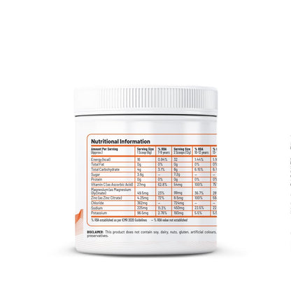 Unived Junior’s Hydration Mix | For Young Athletes | For Energy and to Replenish Lost Electrolytes & to Rehydrate | Essential Electrolytes with Vitamin C & Zinc | Ages 7-18 (Tangy Orange)