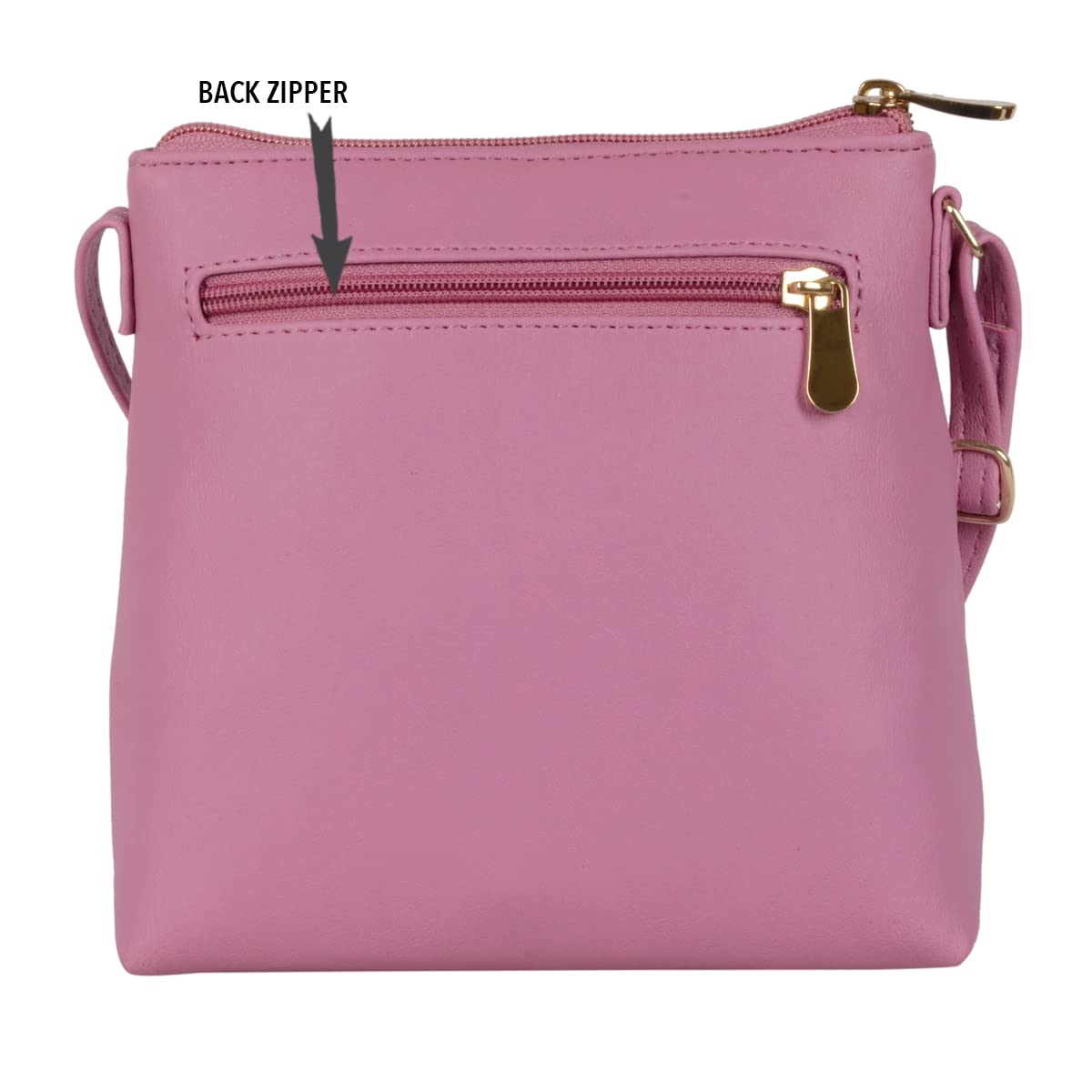 Baggit Women Pink Xs Size Tote Sling Bag | Ladies Stylish Casual Cross Body Purse Handbag