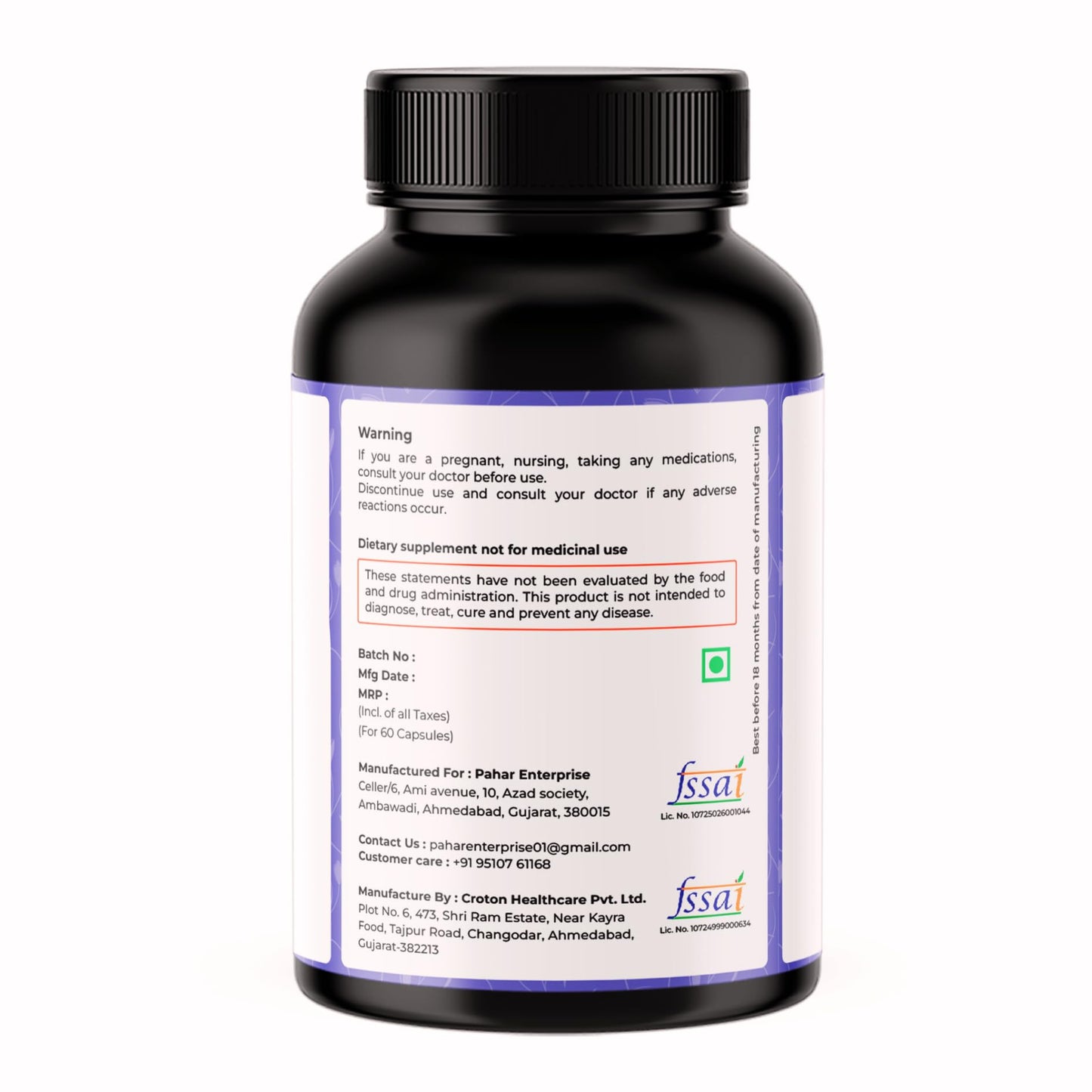 VREEX NAC 600 mg | N-Acetyl Cysteine Supplement | Supports Antioxidant Activity, Liver Health & Respiratory Wellness | 60 Capsules (Pack of 2)