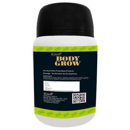 Knoll Healthcare Body Grow Powder For Muscle Mass Gain Weight Gainers And Weight Gain Muscle Building with Ashwagandha & Shilajeet (300g) per Pack (Pack of 3)