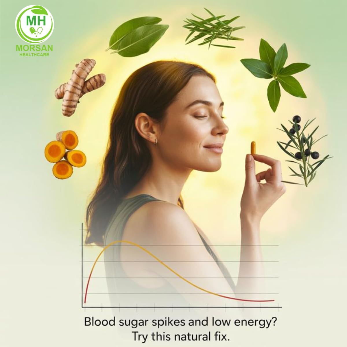 MORSAN HEALTHCARE | Ginger Capsules 500mg – 60 Count | 2 Pack | Vegetarian | Plant-Based | Herbal Supplement | No Artificial Additives | Gluten Free | Organic