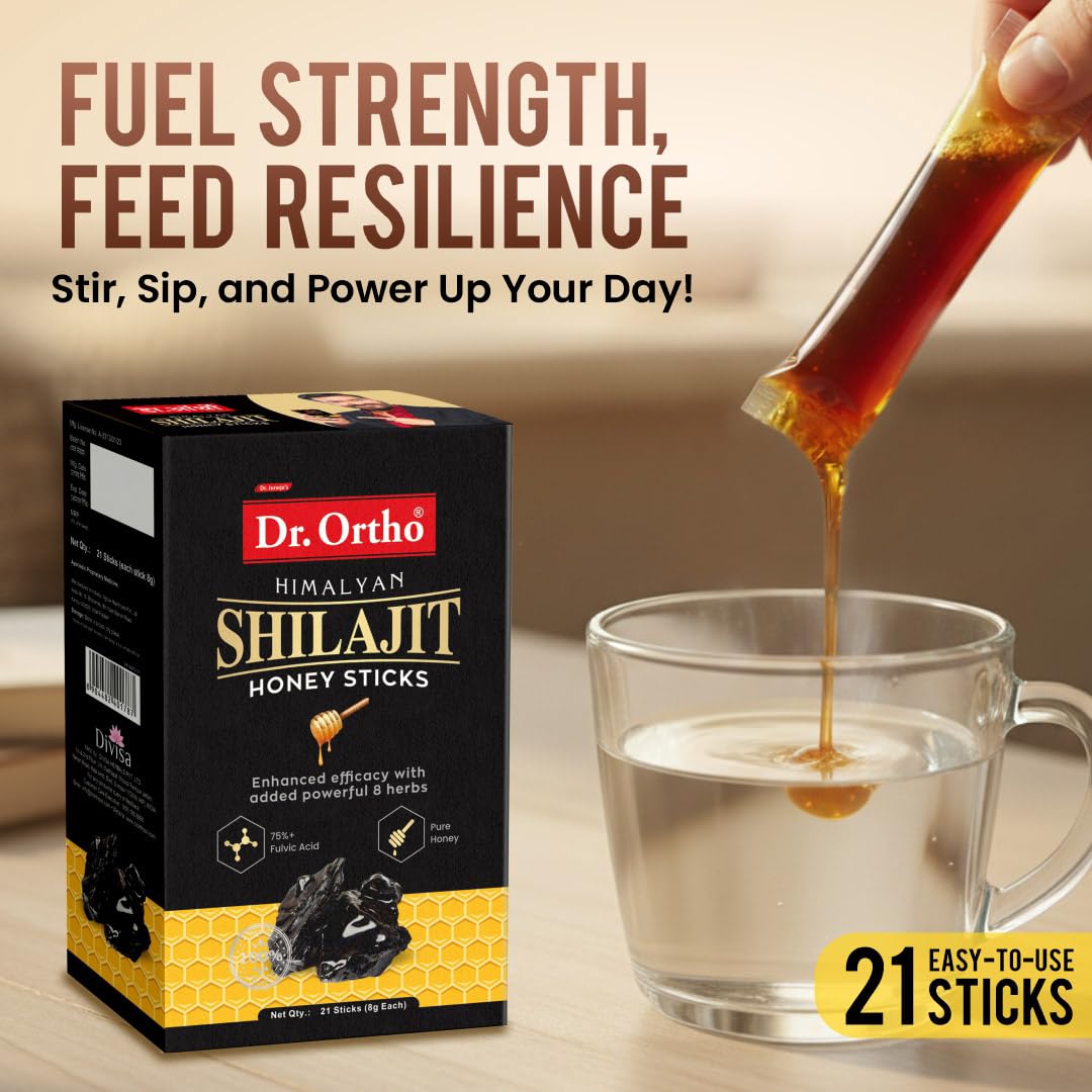 Dr. Ortho Himalayan Shilajit Honey Sticks - 21 Sticks