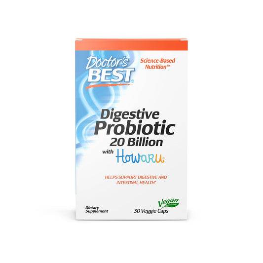 Doctors Best Probiotic Veggie Capsules, 30 Count