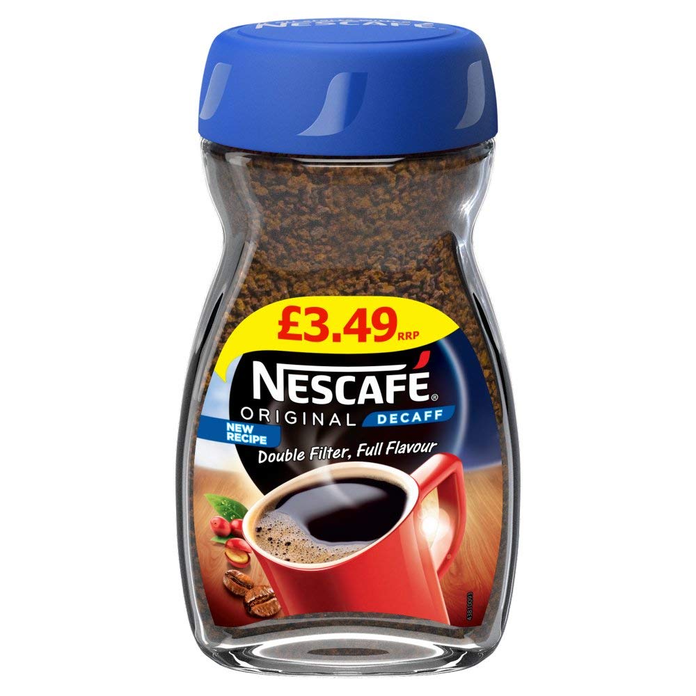 Nescafe Original Decaff Coffee Granule Bottle, 100 Gm