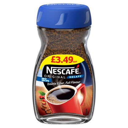 Nescafe Original Decaff Coffee Granule Bottle, 100 Gm