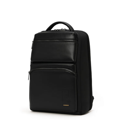 MOKOBARA The Radio Backpack Water-Resistant 15.6" Laptop Bag with Luggage Sleeve for Work, Travel, and Daily Use - Suitable for Men and Women (Money Moves, Black)