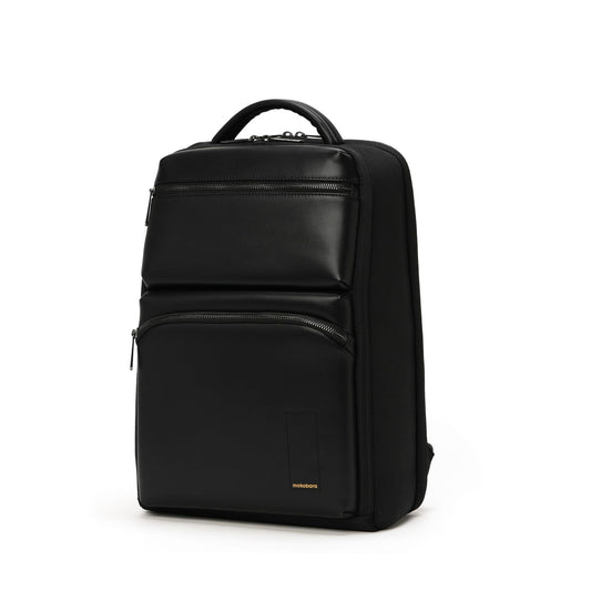 MOKOBARA The Radio Backpack Water-Resistant 15.6" Laptop Bag with Luggage Sleeve for Work, Travel, and Daily Use - Suitable for Men and Women (Money Moves, Black)