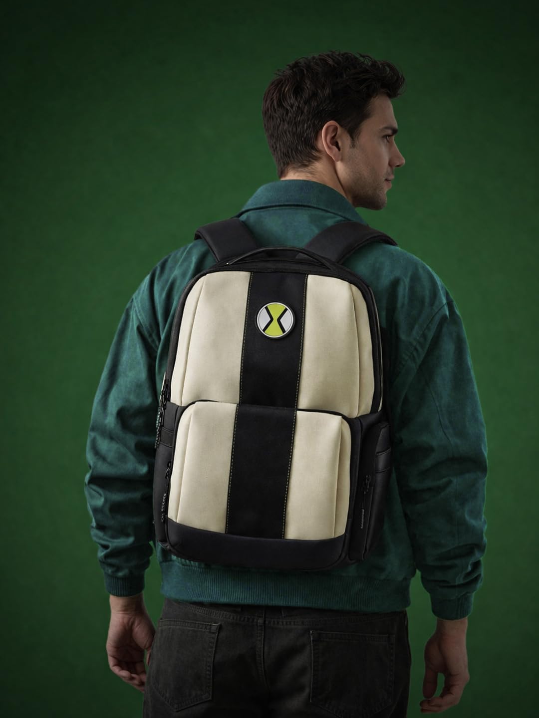 The Souled Store Ben 10: Omnitrix Backpacks | Official Cartoon Network Merchandise | Premium Water-Resistant Laptop Bag with Iconic Graphic | Durable Urban Travel Rucksack for Men & Women