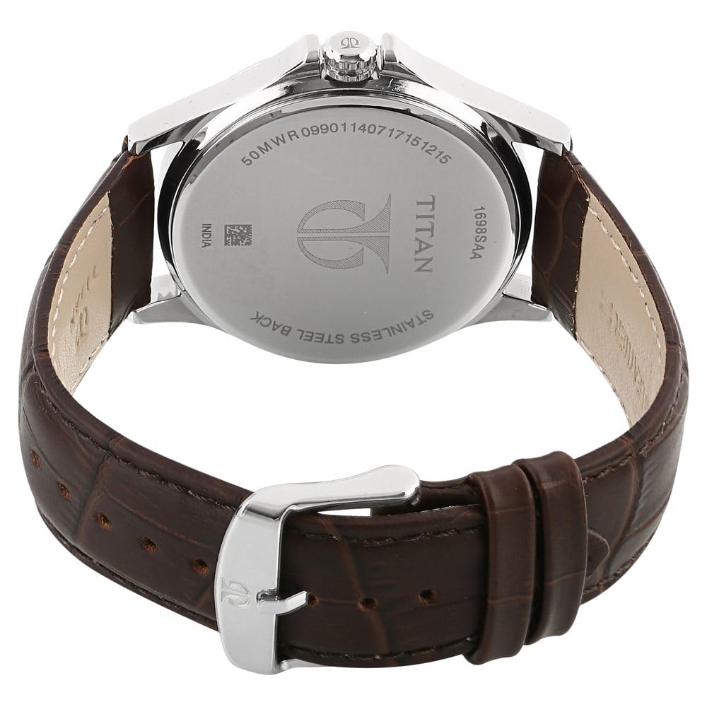Titan Analog Silver Dial Men's Watch-NM1698SL01 / NL1698SL01/NP1698SL01