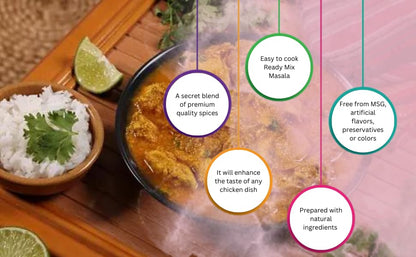 SS MASALAS Chicken Masala Powder 280g | Ready Mix Blended Spices to Enhance the Taste of any Chicken Curry/Korma/gravy