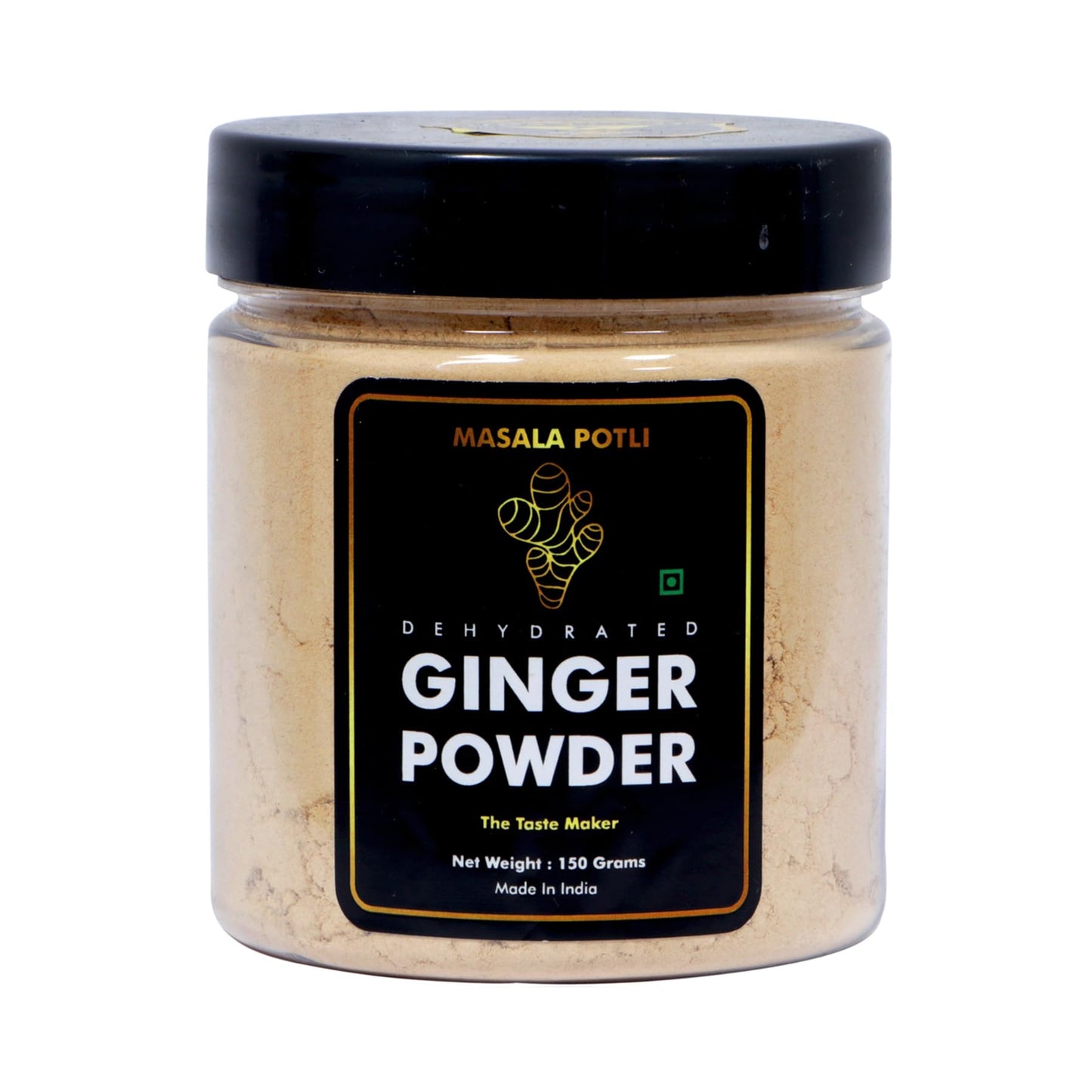 MASALA POTLI Premium Dry Ginger Root Powder (Sonth/Adrak) - 150g | Pure Saunth for Tea, Cooking & Ayurvedic Use | Natural Digestive Spice | PET Jar