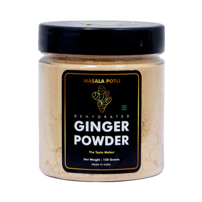 MASALA POTLI Premium Dry Ginger Root Powder (Sonth/Adrak) - 150g | Pure Saunth for Tea, Cooking & Ayurvedic Use | Natural Digestive Spice | PET Jar