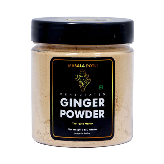 MASALA POTLI Premium Dry Ginger Root Powder (Sonth/Adrak) - 150g | Pure Saunth for Tea, Cooking & Ayurvedic Use | Natural Digestive Spice | PET Jar