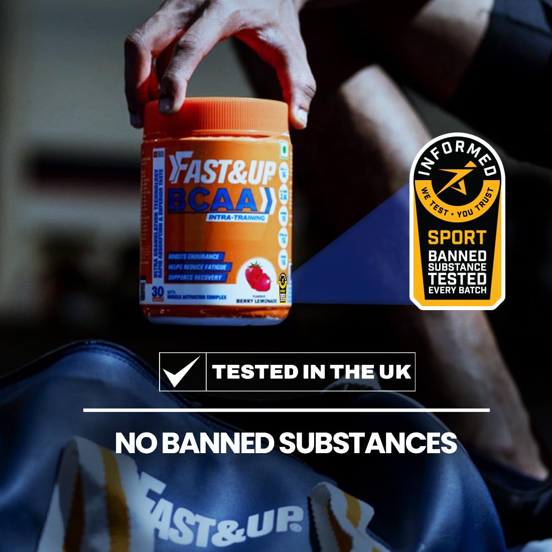 Fast&Up BCAA Advanced - 450 Gms, 30 Servings, (Watermelon Flavour) BCAA- image 5