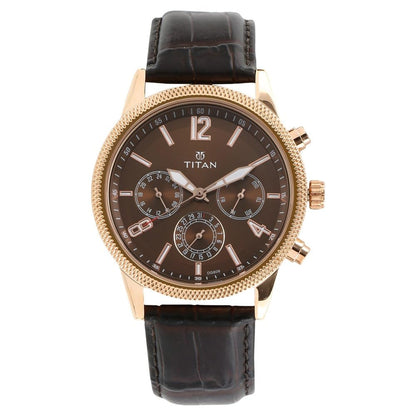 Titan Neo Analog Brass Dial Men's Watch-NM1734WL01 / NL1734WL01/NP1734WL01