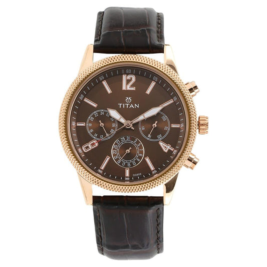 Titan Neo Analog Brass Dial Men's Watch-NM1734WL01 / NL1734WL01/NP1734WL01