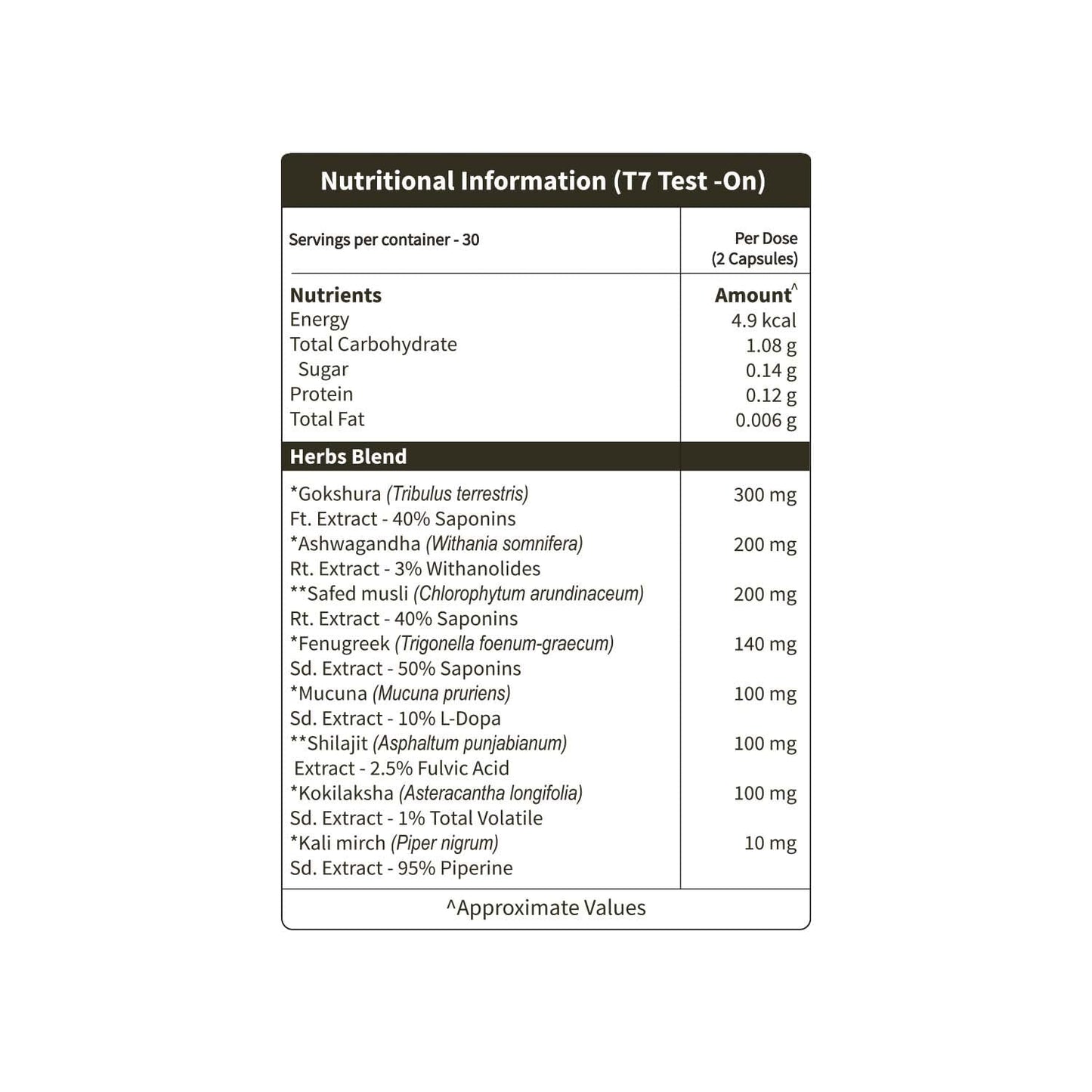 Neuherbs T7 Ultra Testosterone Booster - 60 Capsules