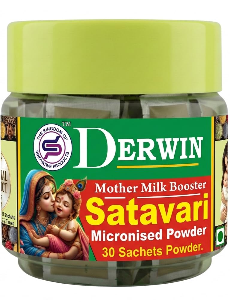 DERWIN Micronised Shatavari Powder – Satavari Organic, 210g - 30 S