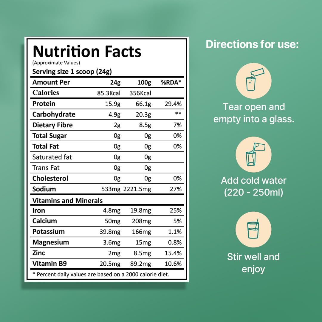 GREEN PROTEIN Pea Protein Isolate Powder, Vegan Plant Protein, No Added- image 4